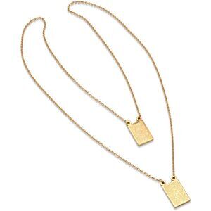 Steeltime 18K Gold Plated Stainless Steel Virgin Mary Guadalupe/St Benedict Scap